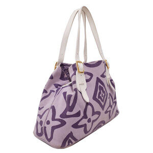 Louis Vuitton Taisienne Cabas Tote Shoulder Purple Bag